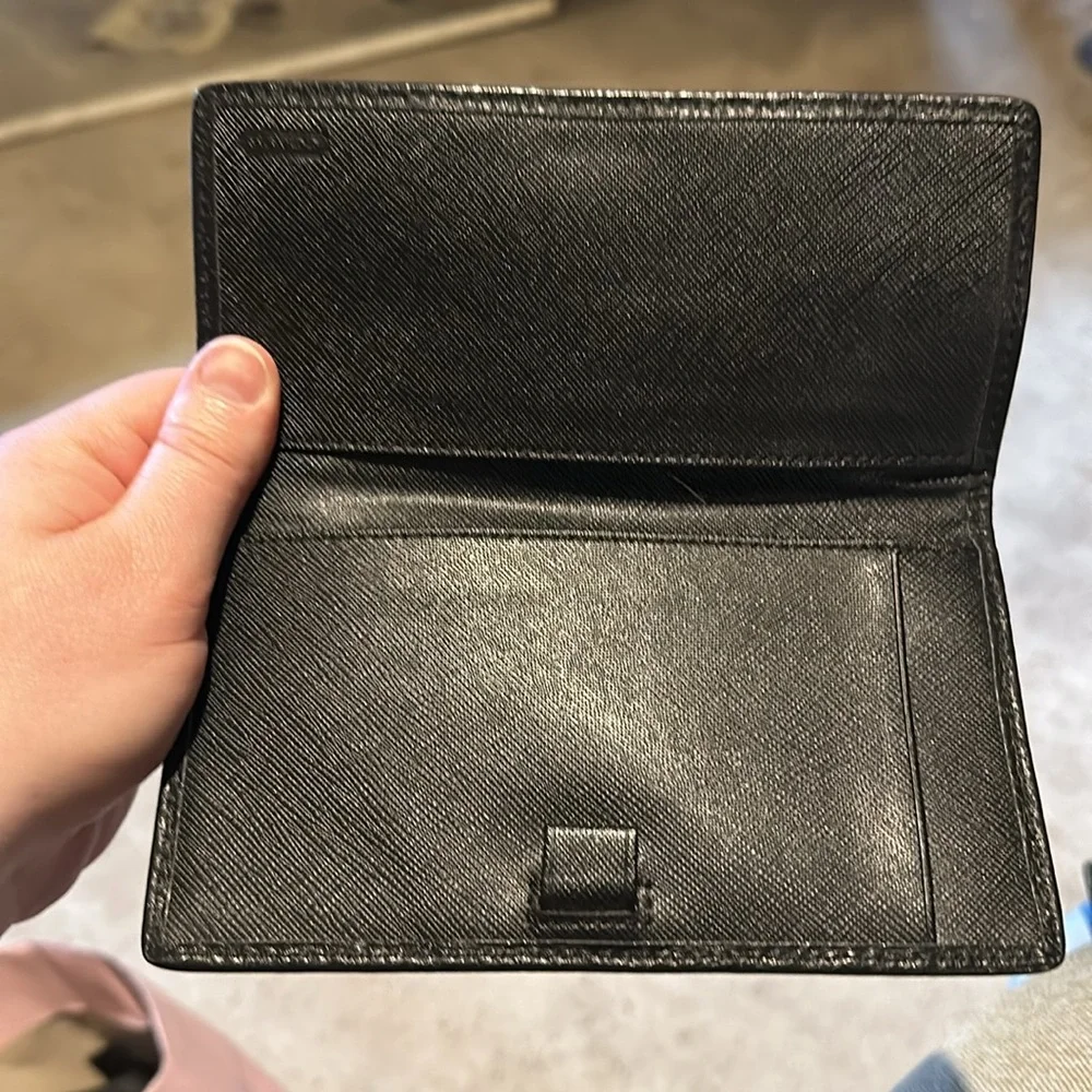Coach Check Book Holder - Picture 2 of 2